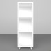 Delta DL-621 Double-Sided Bookshelf 384x620x1185 Basic White / White-Beige Legs