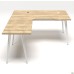 Delta DL-102 Workplace (1590x1600x750mm) Blackwood Barley / White Frame