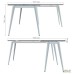 Delta DL-102 Workplace (1590x1600x750mm) Blackwood Barley / White Frame