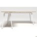 Delta DL-103 Workplace (1790x1800x750mm) Blackwood Barley / White Frame