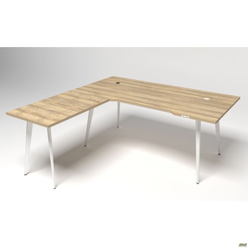 Delta DL-103 Workplace (1790x1800x750mm) Blackwood Barley / White Frame