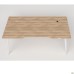 Стол Delta DL-107 (1790х900х750мм) Блеквуд Ячменный / Каркас белый