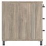 SIG-401 stationary cabinet (1200x600x645mm) black graphite legs/Smoky Liberty Elm