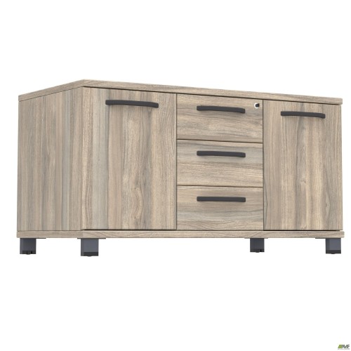 SIG-401 stationary cabinet (1200x600x645mm) black graphite legs/Smoky Liberty Elm