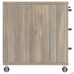 Mobile cabinet SIG-401-1 (1200x600x630mm), black handles / elm liberty smoked