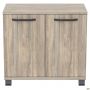 SIG-402 assistant cabinet (800x420x750mm) black graphite legs/Smoky Liberty Elm