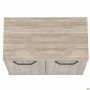 SIG-402 assistant cabinet (800x420x750mm) black graphite legs/Smoky Liberty Elm