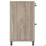 SIG-402-1 assistant cabinet (1600x420x750mm) black graphite legs/Smoky Liberty Elm