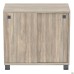 SIG-403 sliding-door cabinet (800x420x750mm), black graphite legs / elm liberty smoked front