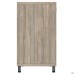 SIG-403 sliding-door cabinet (800x420x750mm), black graphite legs / elm liberty smoked front
