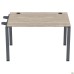 Sectional desk element with single brackets SIG-340 (1000x800x750mm), black graphite/Liberty elm