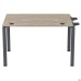 Sectional desk element with single brackets SIG-341 (1187x800x750mm), black graphite/Liberty elm