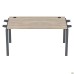 Sectional desk element with double brackets SIG-352 (1387x800x750mm), black graphite/Liberty elm