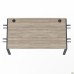 Sectional desk element with double brackets SIG-352 (1387x800x750mm), black graphite/Liberty elm