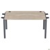 Sectional desk element with double brackets SIG-353 (1587x800x750mm), black graphite/Liberty elm