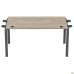 Sectional desk element with double brackets SIG-353 (1587x800x750mm), black graphite/Liberty elm