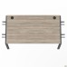 Sectional desk element with double brackets SIG-353 (1587x800x750mm), black graphite/Liberty elm