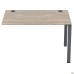 Sectional table element with short crossbars SIG-360 (1000x800x750mm) Black graphite/Liberty Elm