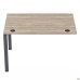 Sectional table element with short crossbars SIG-360 (1000x800x750mm) Black graphite/Liberty Elm