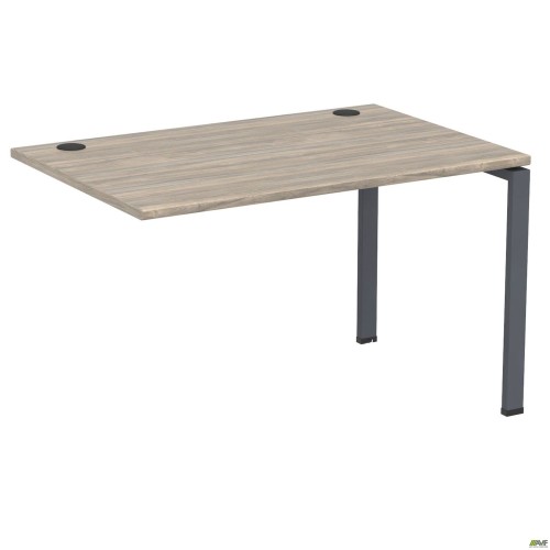 Sectional table element with short crossbars SIG-360 (1000x800x750mm) Black graphite/Liberty Elm