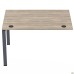 Sectional table element with short crossbars SIG-361 (1187x800x750mm) Black graphite/Liberty Elm