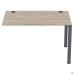 Sectional table element with short crossbars SIG-363 (1587x800x750mm) Black graphite/Liberty Elm