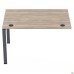 Sectional table element with short crossbars SIG-363 (1587x800x750mm) Black graphite/Liberty Elm
