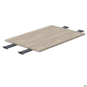 Folding table worktop with extended crossbars SIG-390 (1000x800x25mm) Black graphite/Ash Liberty