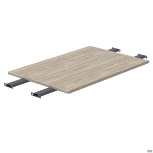 Folding table worktop with extended crossbars SIG-392 (1387x800x25mm) Black graphite/Ash Liberty