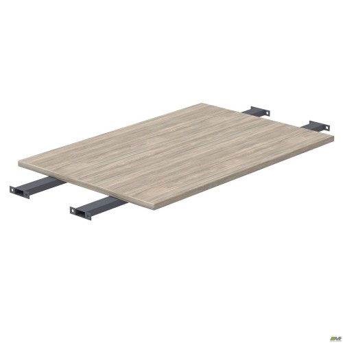 Folding table worktop with extended crossbars SIG-392 (1387x800x25mm) Black graphite/Ash Liberty