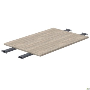 Modular table worktop with extended crossbars SIG-393 (1587x800x25mm) Black graphite/Ash Liberty