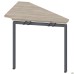 SIG-263 side desk with brackets (950x950x750mm), Black Graphite/Liberty Elm