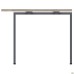 SIG-263 side desk with brackets (950x950x750mm), Black Graphite/Liberty Elm