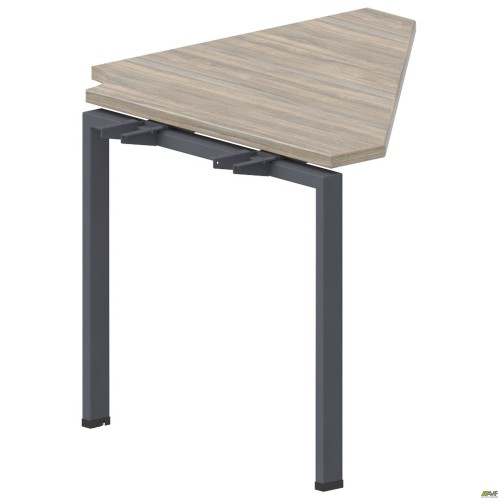 SIG-263 side desk with brackets (950x950x750mm), Black Graphite/Liberty Elm