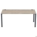 SIG-221R executive desk (1800×800×750 mm) Black graphite/Liberty elm