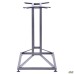 Contour Dual table base, satin grey, 700x450x720H mm