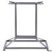 Contour Dual table base, satin grey, 700x450x720H mm