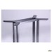 Contour Dual table base, satin grey, 700x450x720H mm