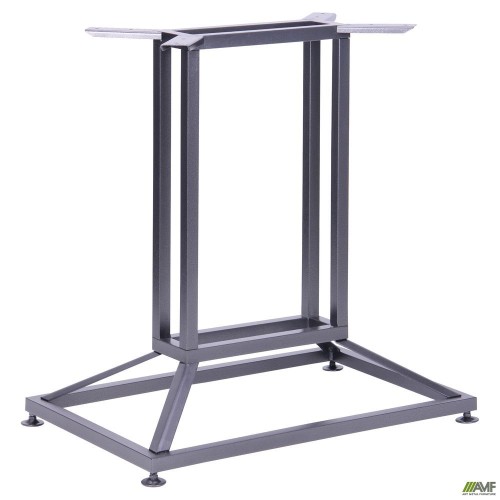 Contour Dual table base, satin grey, 700x450x720H mm