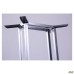 Contour Dual table base, satin grey, 700x450x720H mm