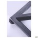 Contour Dual table base, satin grey, 700x450x720H mm