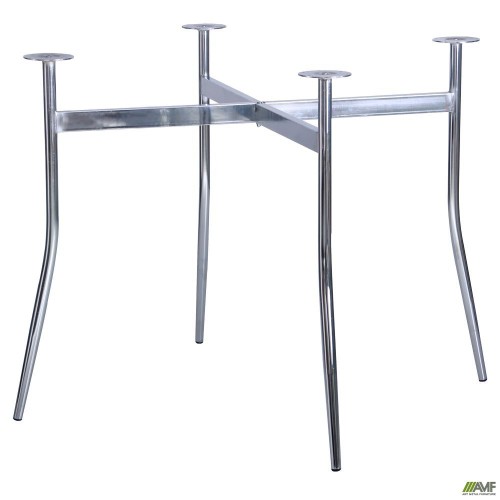 Flavia table base, chrome, with hardware