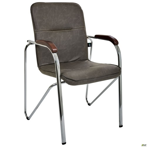 Стул Самба хром орех WAX Dark Grey