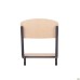 Adjustable school chair, growth groups 4-6, black lacquered beech