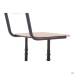 Adjustable school chair, growth groups 4-6, black lacquered beech