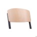 Adjustable school chair, growth groups 4-6, black lacquered beech