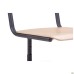 Adjustable school chair, growth groups 4-6, black lacquered beech
