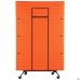 Mobile felt partition 1124x1750, black graphite, orange felt