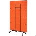 Mobile felt partition 1124x1750, black graphite, orange felt