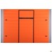 Mobile felt partition 1124x1750, black graphite, orange felt